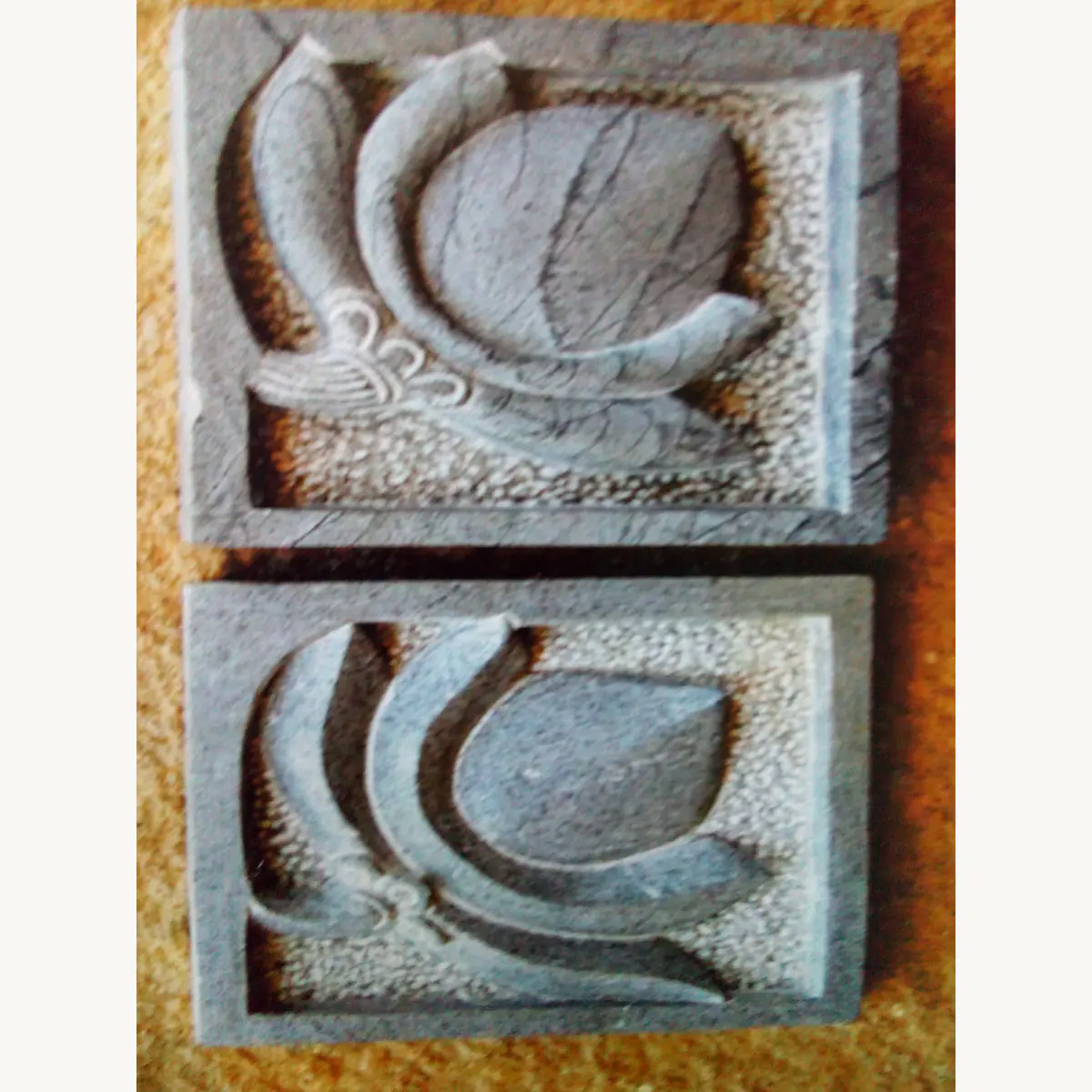Lotus Relief Stone Wall Panels