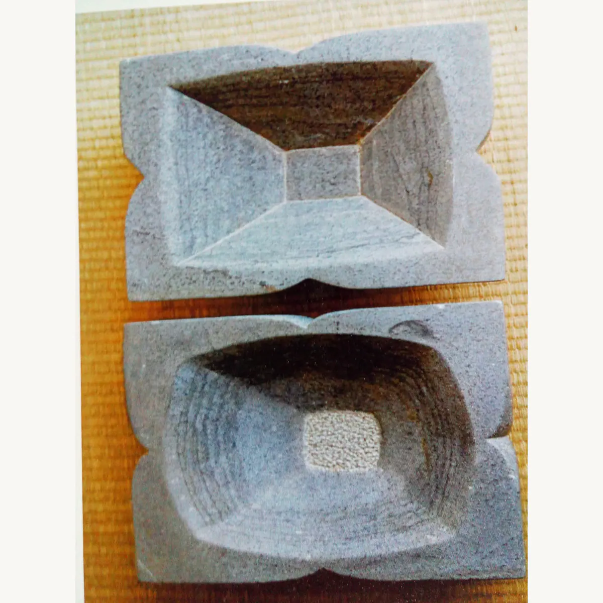 Geometric & Oval Stone Kumkum Holders