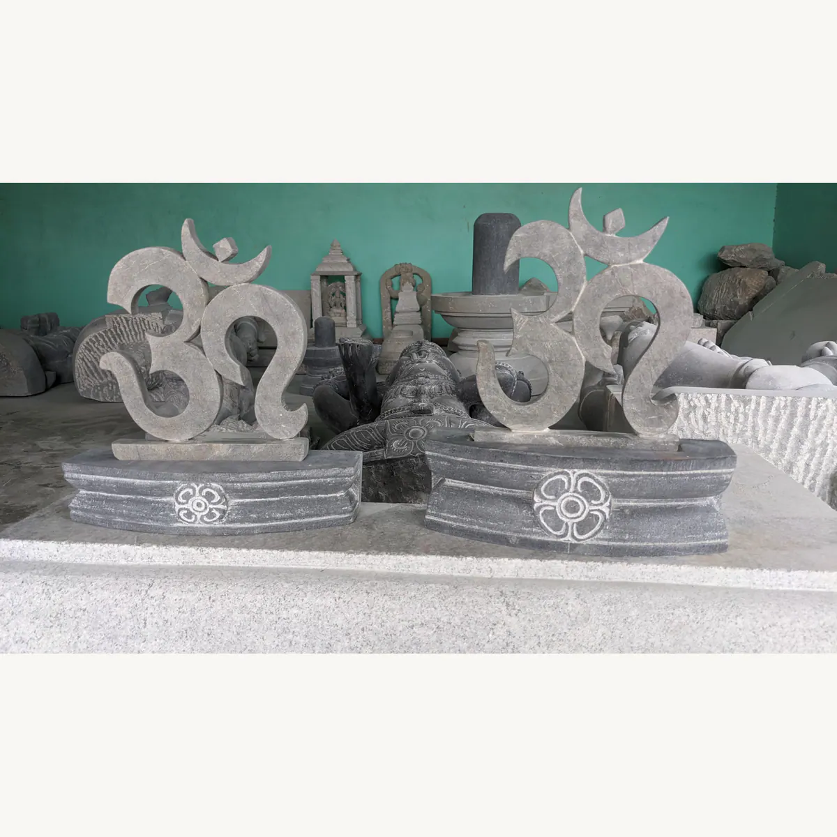 Stone Diya Set