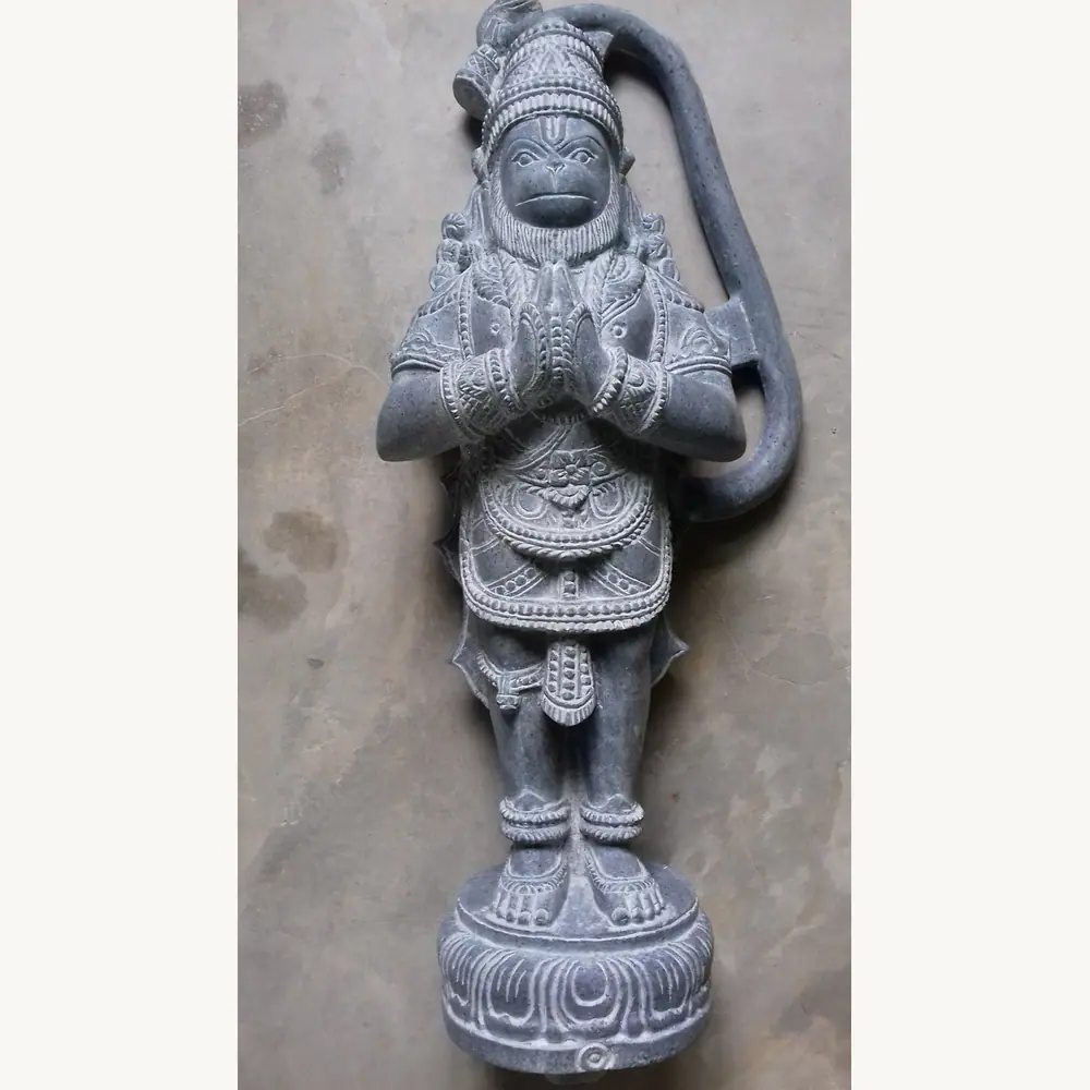 Hanuman idol relief carving in stone