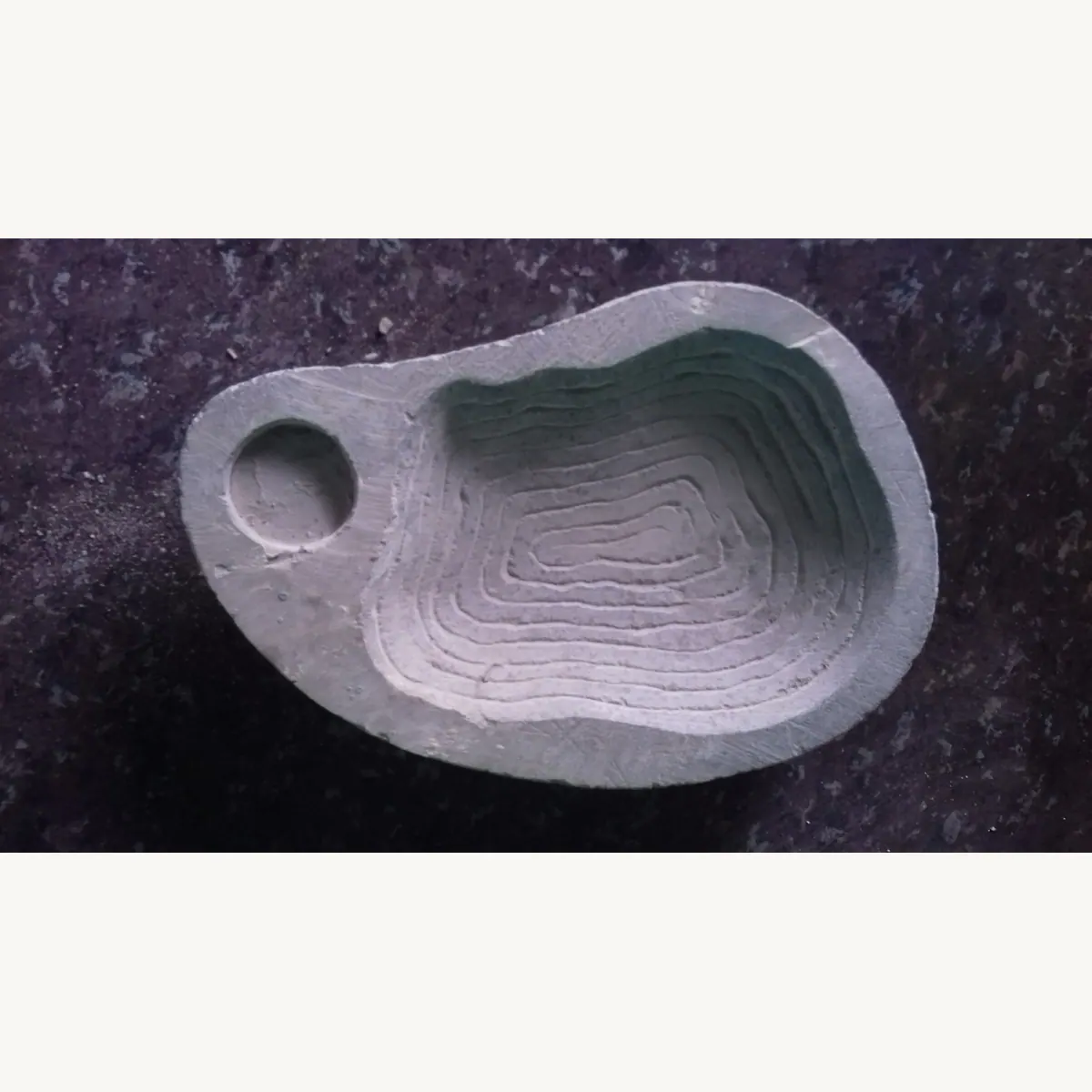 Stone base carving detail for courtyard decor