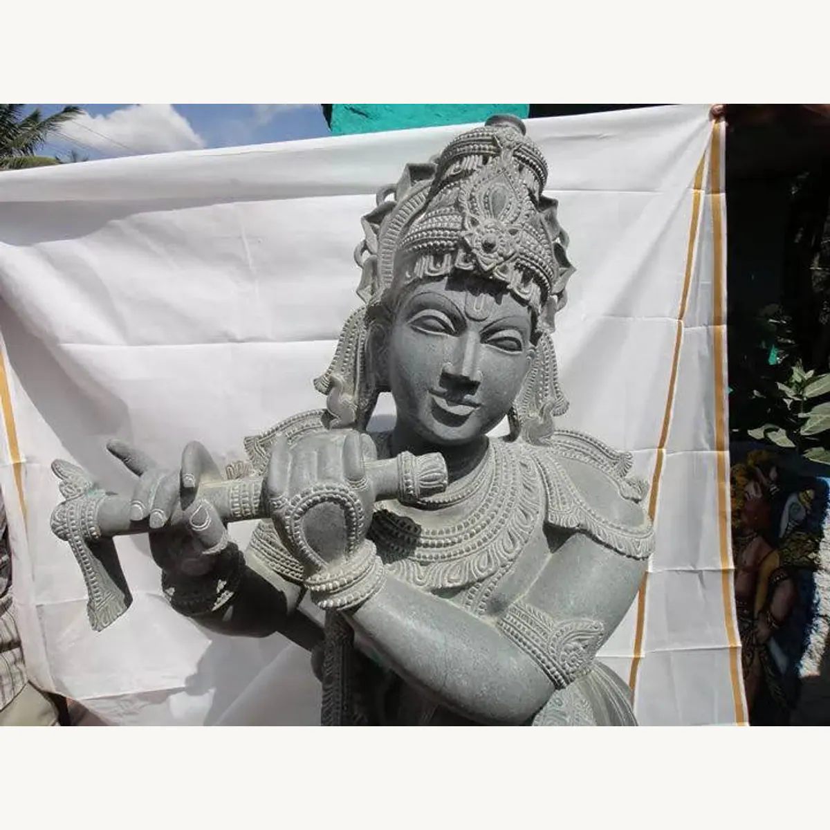 Stone Krishna Idol